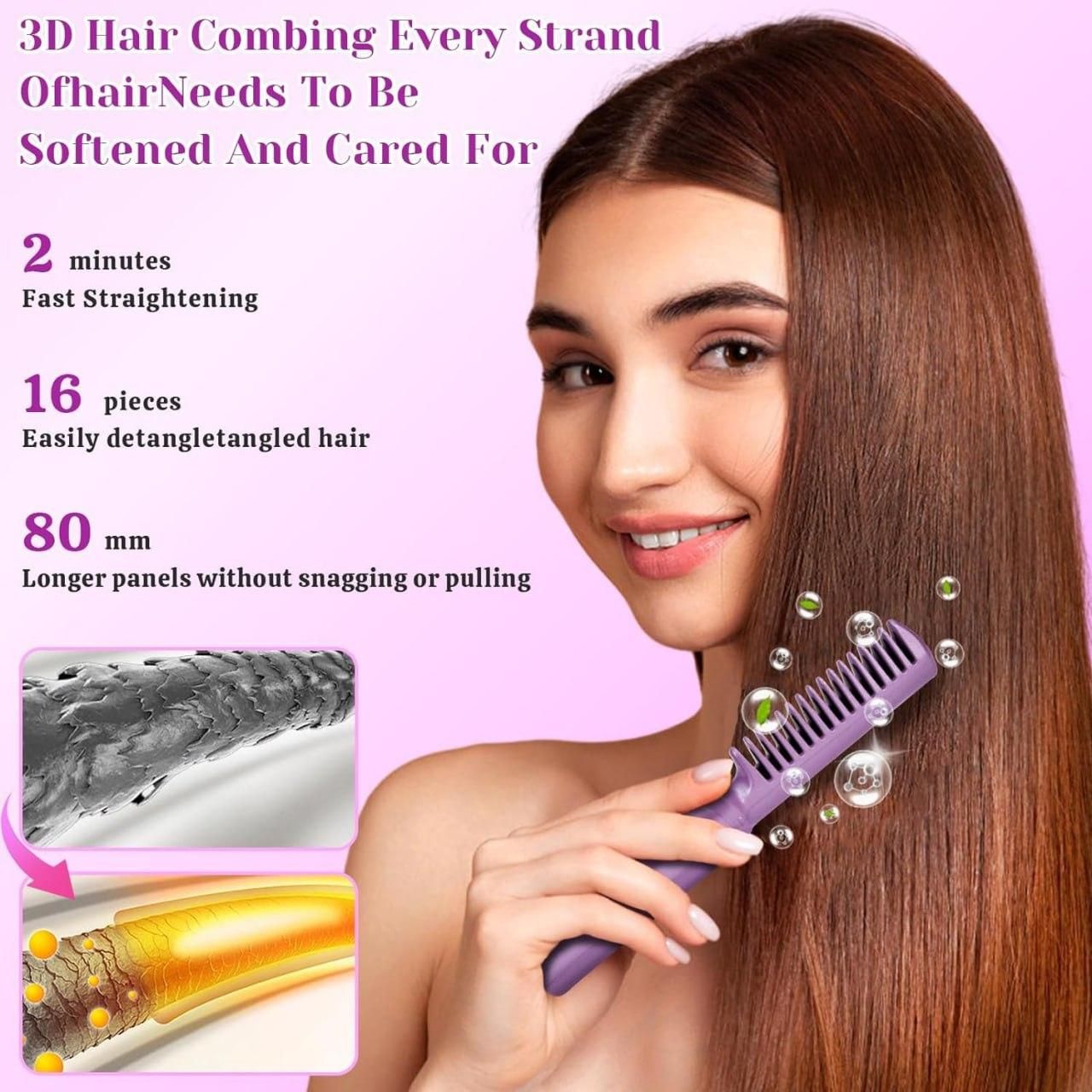 Mini Hair Straightener and Adjustable Hair Straightener Hot Comb